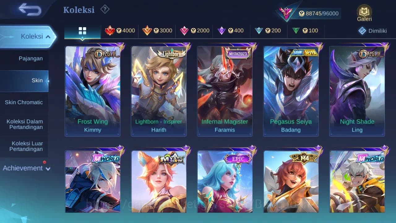 Mobile Legends: Bang Bang Accounts GLOBAL Hero 132 Skin 334 Prime Beatrix|Luckybox Cl image 10