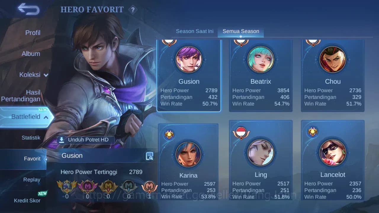 Mobile Legends: Bang Bang Accounts GLOBAL Hero 132 Skin 334 Prime Beatrix|Luckybox Cl image 17