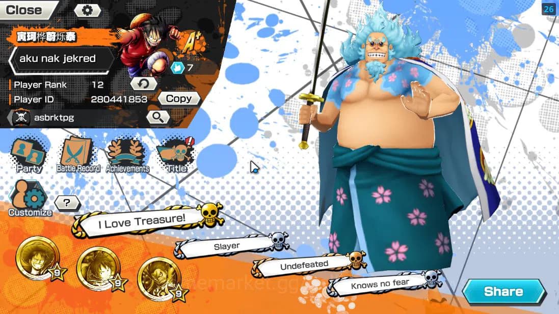 One Piece Bounty Rush Accounts Global|4 EX 1 MAX| Divine Departure Shanks, TFE Mo image 2