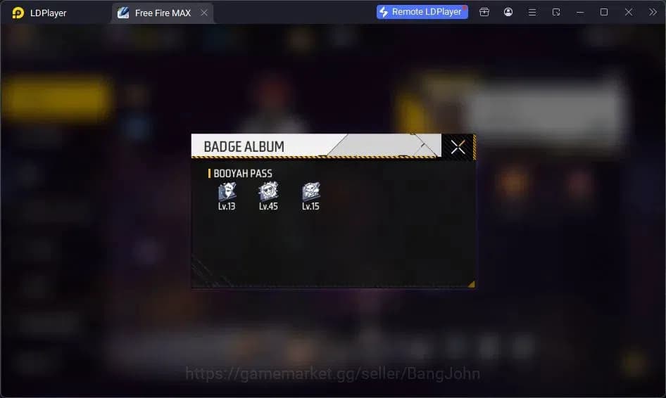 Free Fire Accounts Indonesia | Vault 15| SG Lumut | Tas Kepala Macan image 3