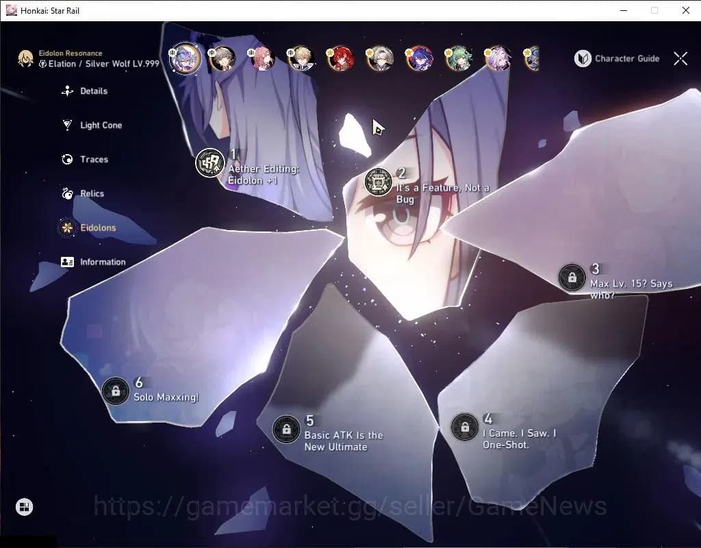 Honkai Star Rail Accounts Asia|TL 65|10 SRP|7 Limited|[SW LV.999 E2,Castoric image 6