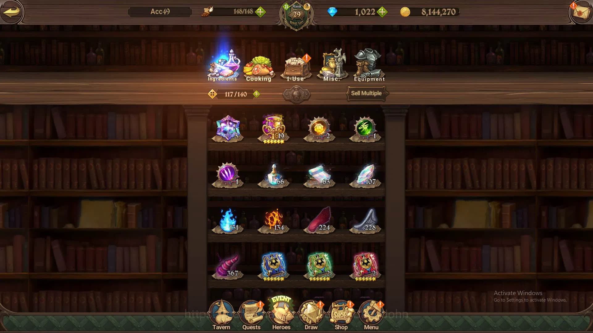 The Seven Deadly Sins: Grand Cross Accounts GLOBAL|1m CC|DM 1,022|UR Demon King Meliodas,etc|T image 3