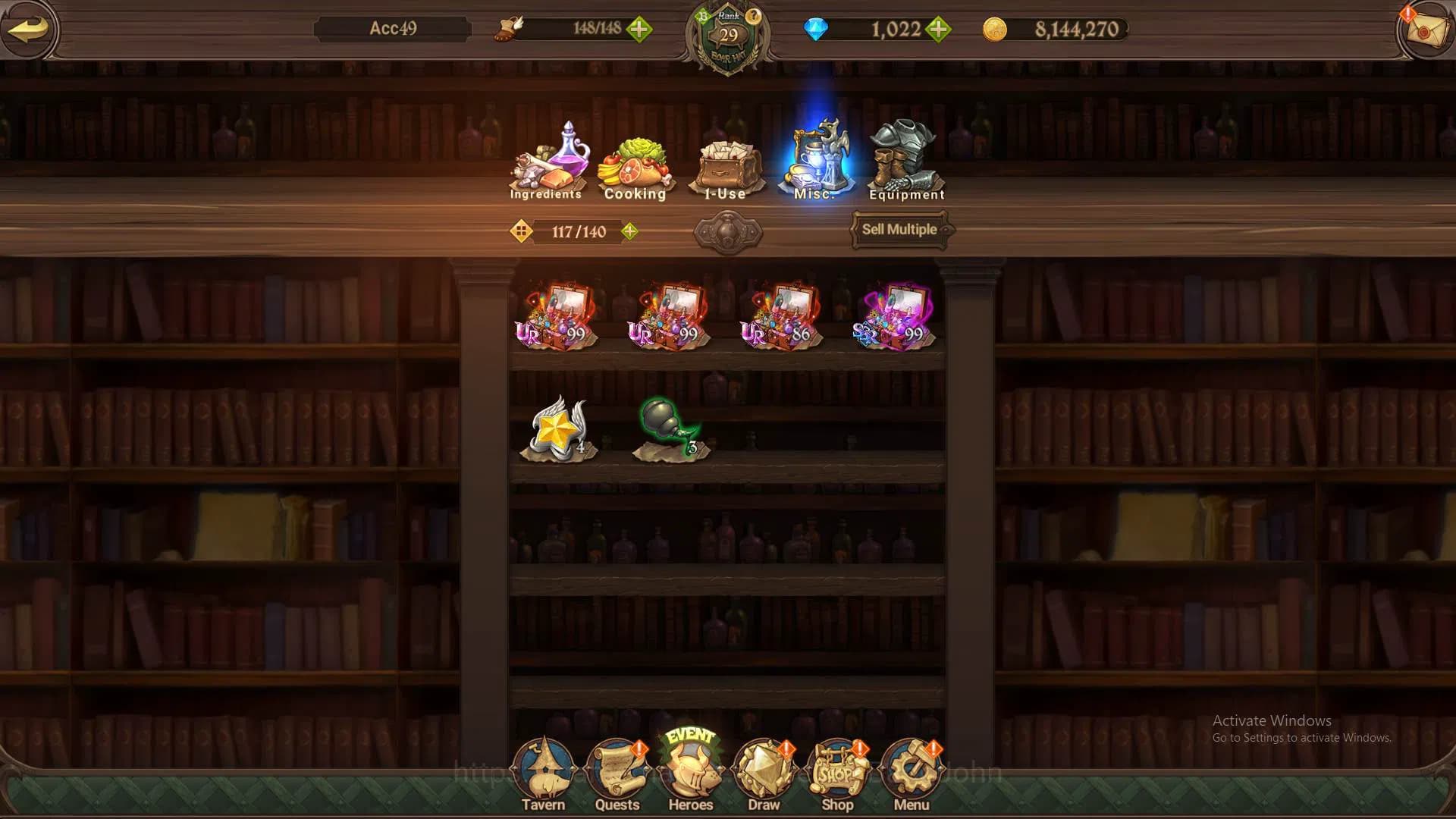 The Seven Deadly Sins: Grand Cross Accounts GLOBAL|1m CC|DM 1,022|UR Demon King Meliodas,etc|T image 6