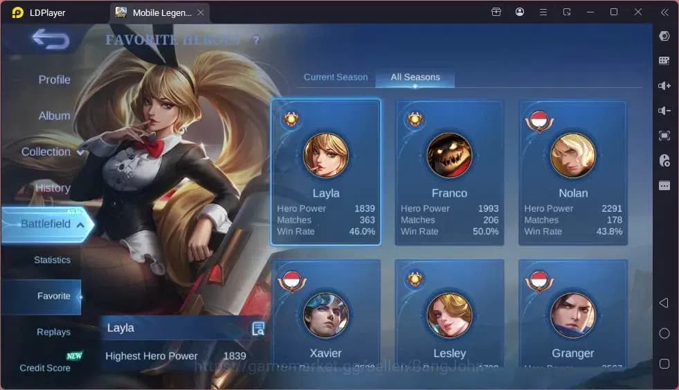 Mobile Legends: Bang Bang Accounts Global|Hero 114|Skin 216|Expert|Collector Natalia+ image 12