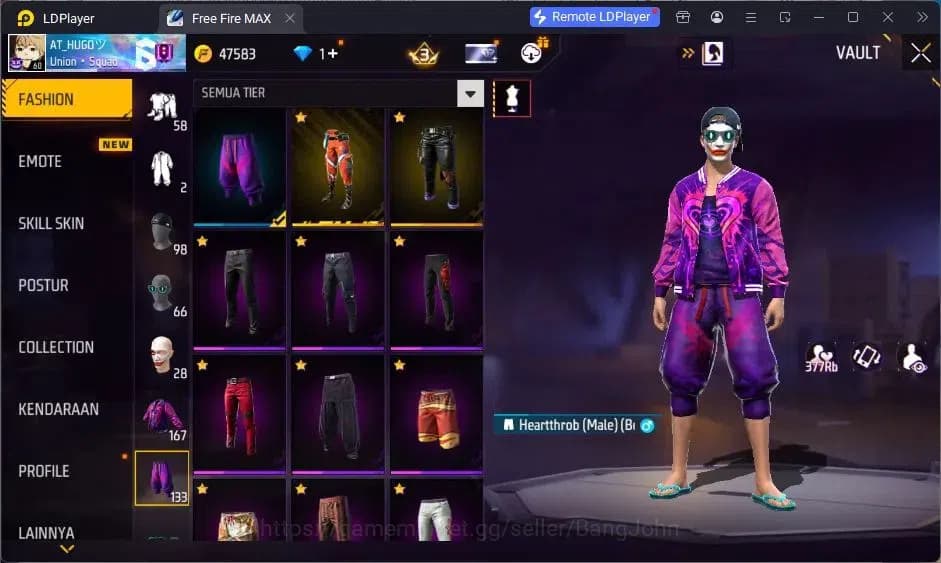 Free Fire Accounts Indonesia |Vault 167| 2 EVO (AK47,MP5)| M1887- Han image 16