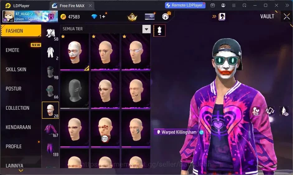 Free Fire Accounts Indonesia |Vault 167| 2 EVO (AK47,MP5)| M1887- Han image 18