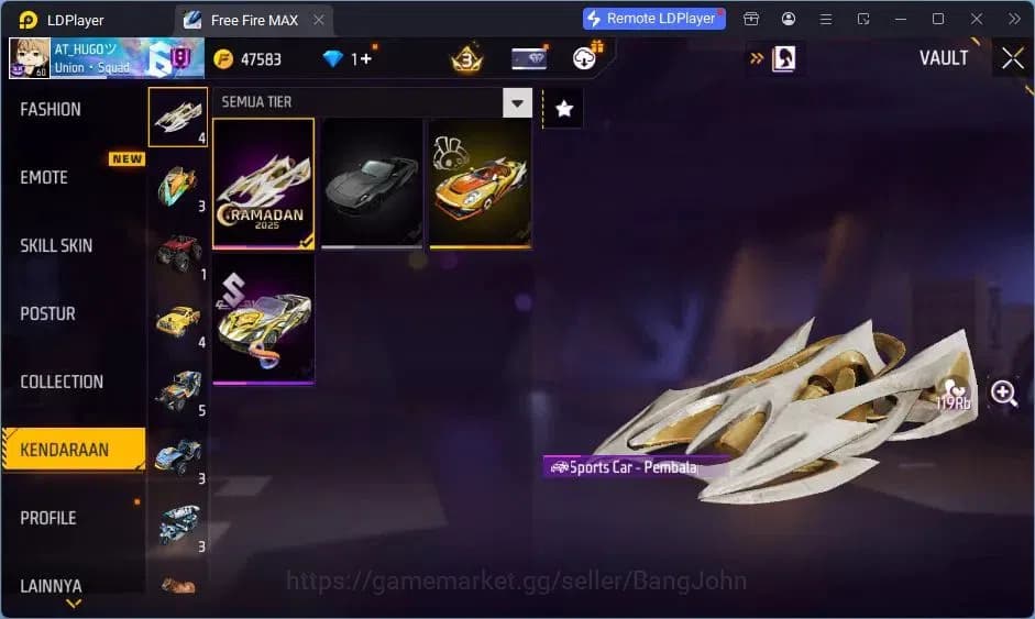 Free Fire Accounts Indonesia |Vault 167| 2 EVO (AK47,MP5)| M1887- Han image 8