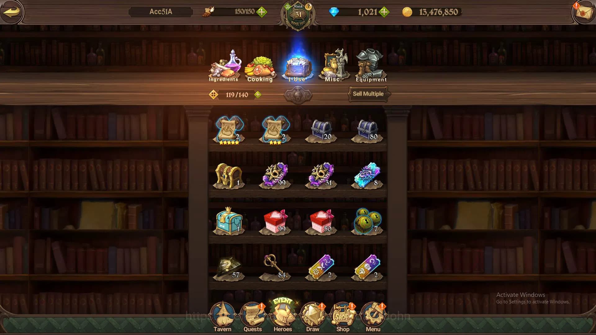 The Seven Deadly Sins: Grand Cross Accounts ASIA|DM 1.021|1M CC|UR Demon King Meliodas,etc|Tak image 5