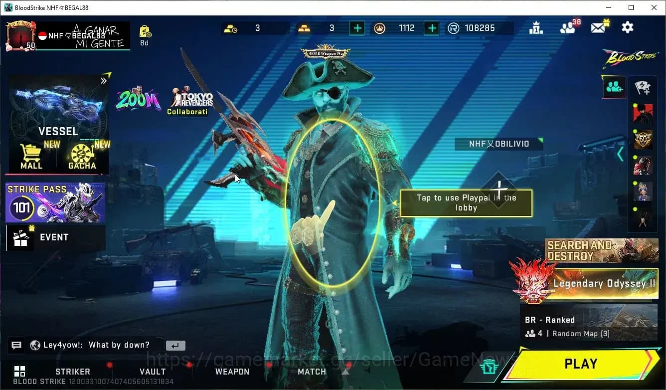 Blood Strike Accounts ASIA|ETERNAL DeAgle,MELE BFKnife,Zenpakuto+Collab image 1