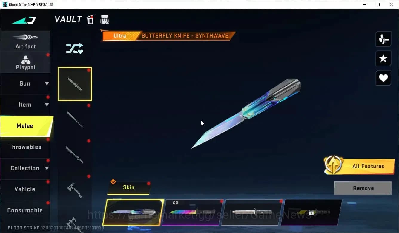 Blood Strike Accounts ASIA|ETERNAL DeAgle,MELE BFKnife,Zenpakuto+Collab image 18