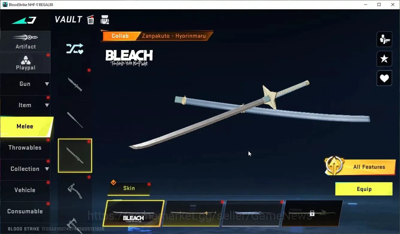 Blood Strike Accounts ASIA|ETERNAL DeAgle,MELE BFKnife,Zenpakuto+Collab image 19
