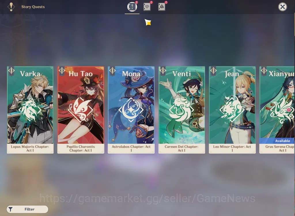 Genshin Impact Accounts ASIA|AR53|4Limited+31(*4Character)|Zibai,HuTao,Cit image 5