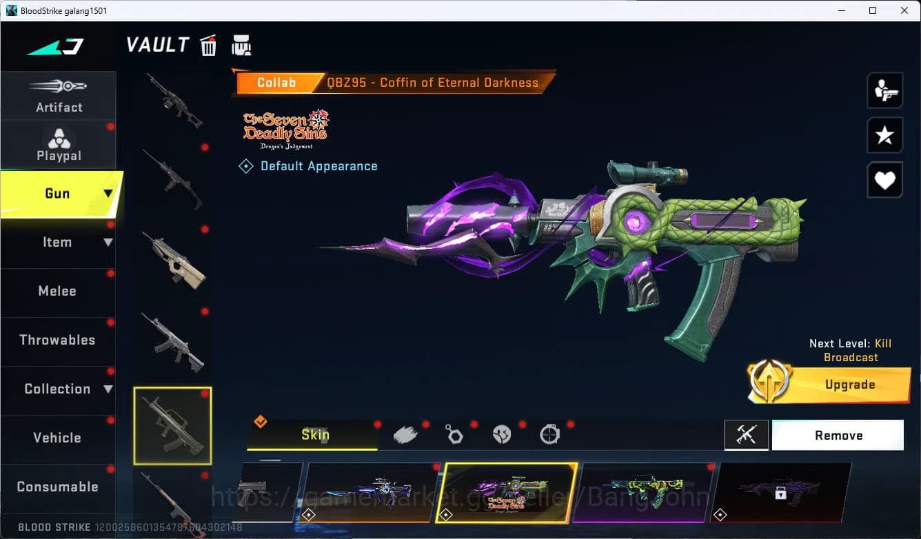 Blood Strike Accounts ASIA|EVOLVED=FAL|COLLAB=KAG-6,M700,AR97,KAR98K,QBZ image 12