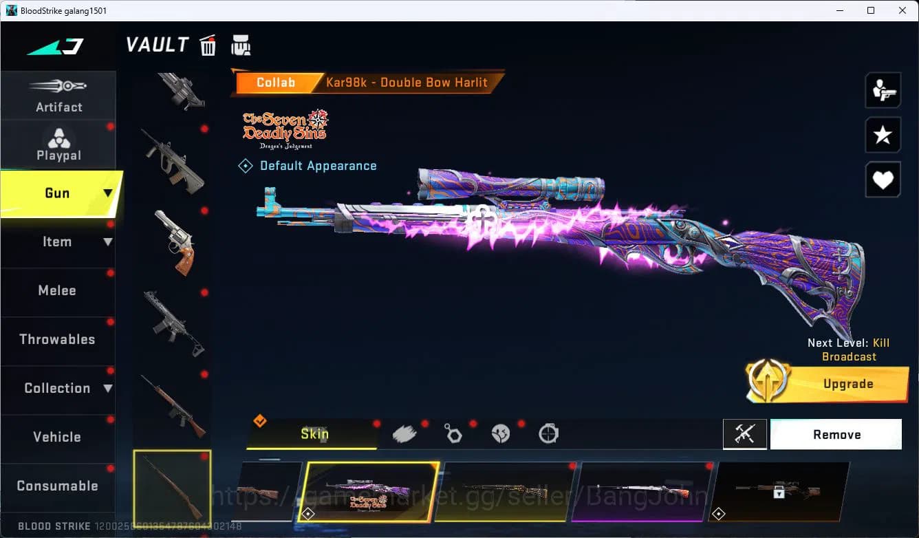 Blood Strike Accounts ASIA|EVOLVED=FAL|COLLAB=KAG-6,M700,AR97,KAR98K,QBZ image 13