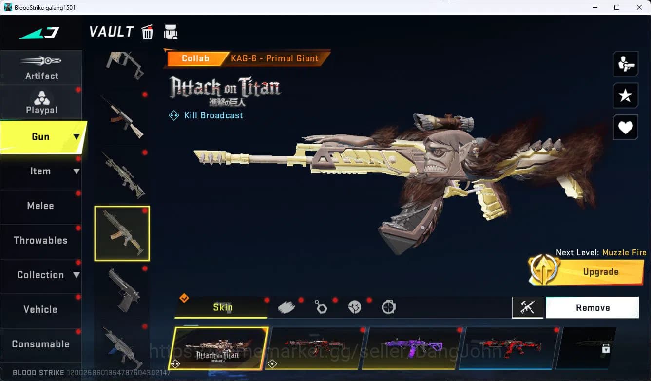 Blood Strike Accounts ASIA|EVOLVED=FAL|COLLAB=KAG-6,M700,AR97,KAR98K,QBZ image 18