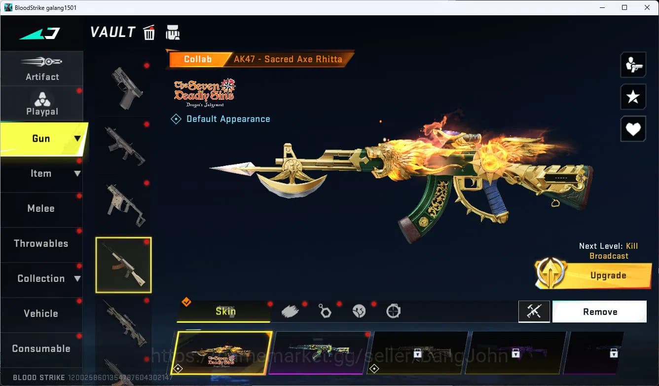 Blood Strike Accounts ASIA|EVOLVED=FAL|COLLAB=KAG-6,M700,AR97,KAR98K,QBZ image 19