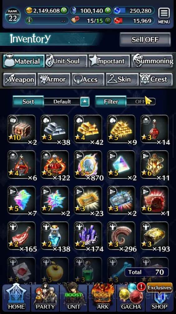 Last Cloudia Accounts GLOBAL|Rank 22|100k Crystal| Collab(Diablo,Hinata image 4