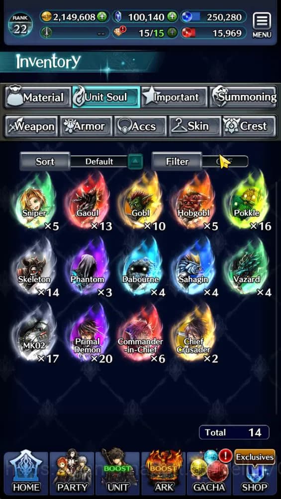Last Cloudia Accounts GLOBAL|Rank 22|100k Crystal| Collab(Diablo,Hinata image 6