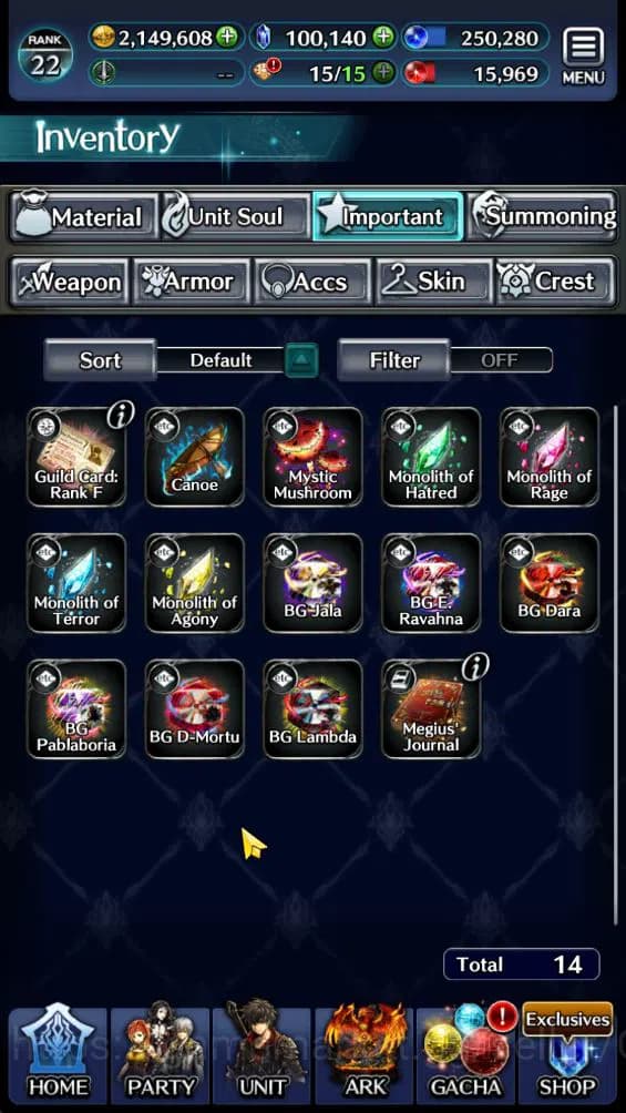Last Cloudia Accounts GLOBAL|Rank 22|100k Crystal| Collab(Diablo,Hinata image 7