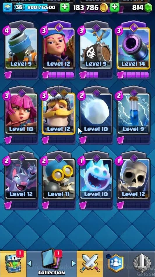 Clash Royale Accounts Lvl 36|Trophy 8000|KTL 12|Limited Skin|Card 120|6 image 7