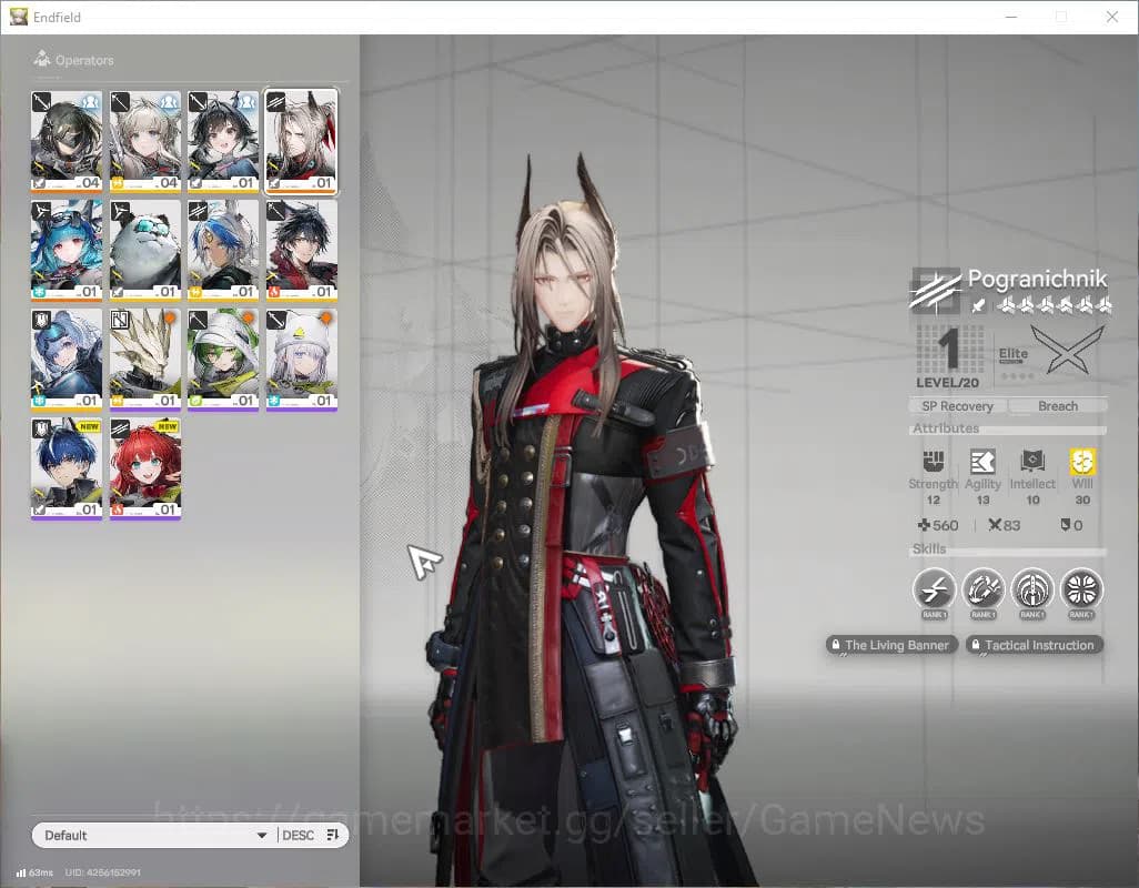 Arknights: Endfield Accounts Asia Lv 2 |Fresh Starter Meta SSR (Last Rite,Pogra image 2