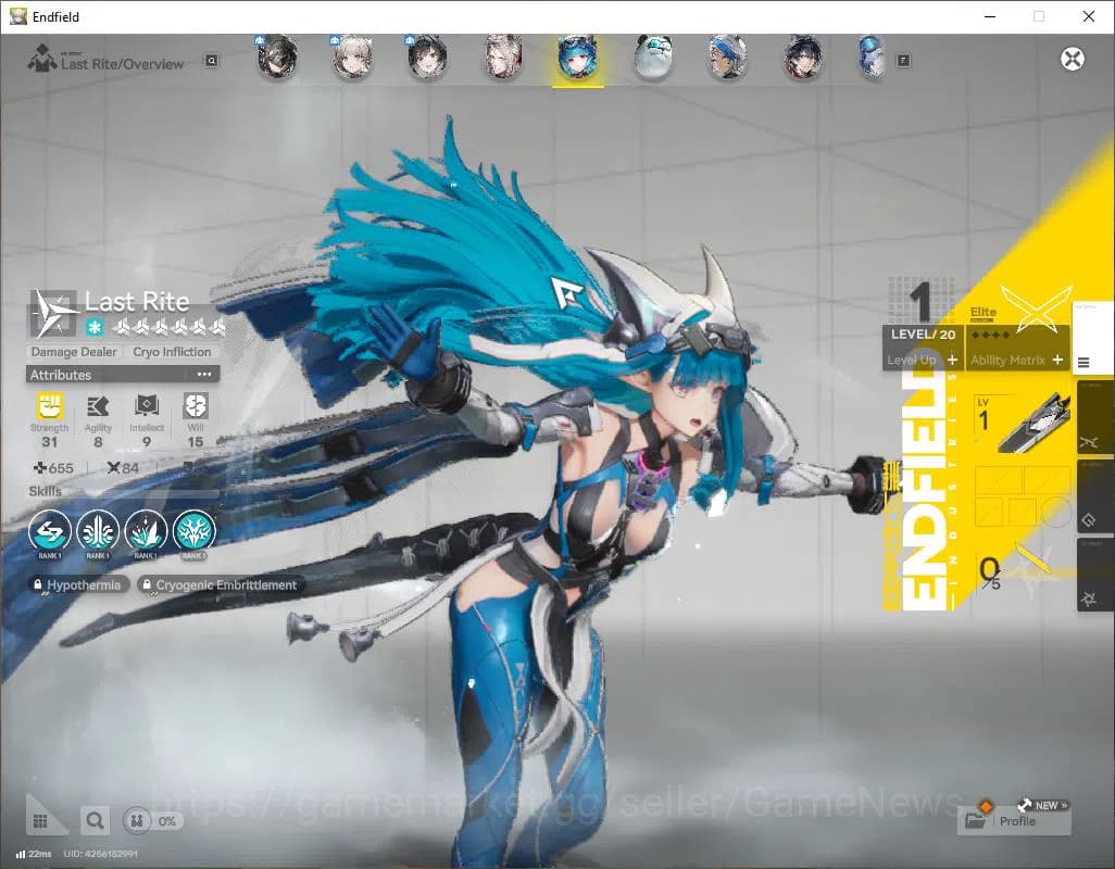 Arknights: Endfield Accounts Asia Lv 2 |Fresh Starter Meta SSR (Last Rite,Pogra image 4