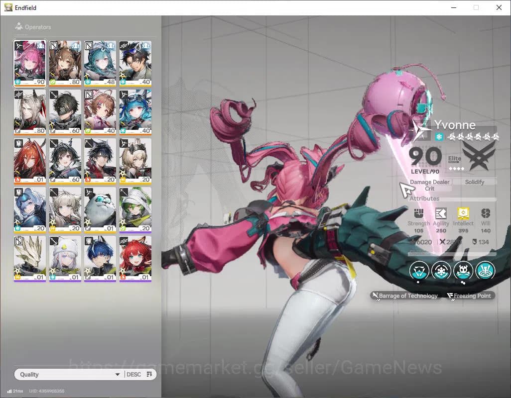 Arknights: Endfield Accounts ASIA|Lv 50|SSR 6(2Limit)| Yvonne+Sign,Gilberta Ard image 1