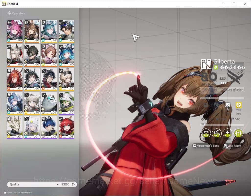 Arknights: Endfield Accounts ASIA|Lv 50|SSR 6(2Limit)| Yvonne+Sign,Gilberta Ard image 2