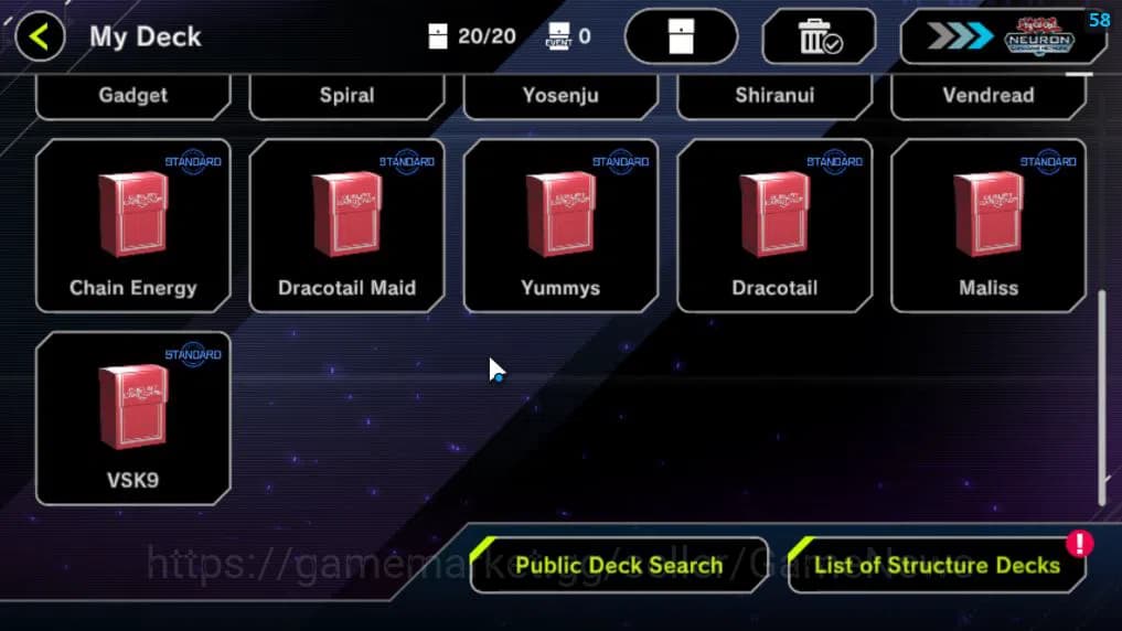 Yu-Gi-Oh! Master Duel Accounts Lv 18 | 20 Deck |VSK9,DragonMaid,Dracotail,Yummys, image 3