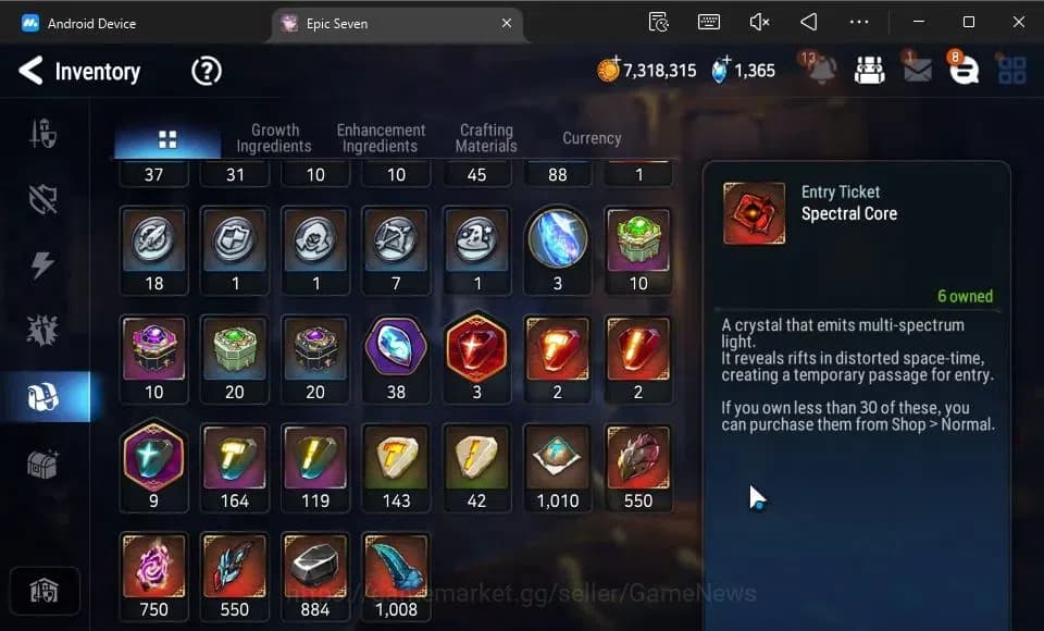 Epic Seven Accounts GLOBAL Verif|New Era|3 ML(A Yufine,TM Luluca,R Roa image 13