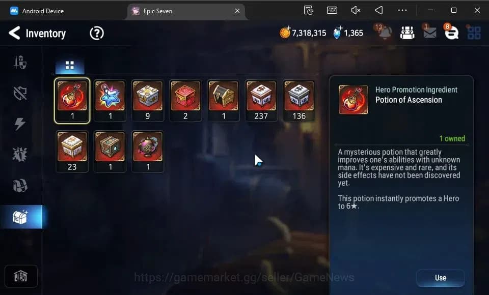 Epic Seven Accounts GLOBAL Verif|New Era|3 ML(A Yufine,TM Luluca,R Roa image 14