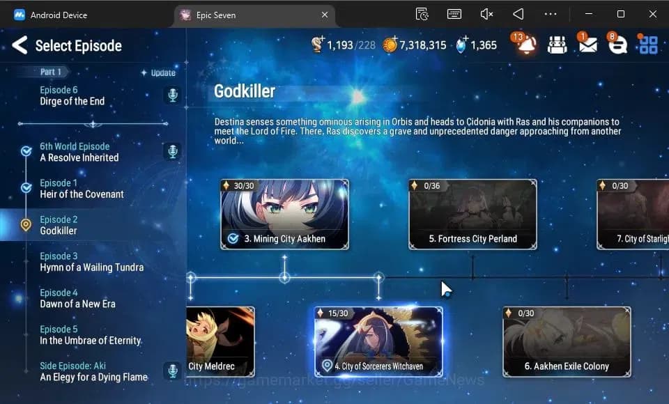 Epic Seven Accounts GLOBAL Verif|New Era|3 ML(A Yufine,TM Luluca,R Roa image 15