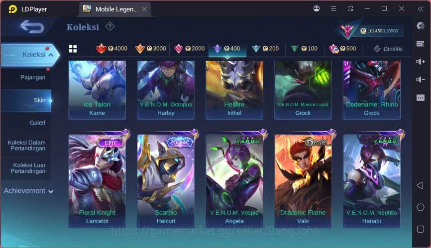 Mobile Legends: Bang Bang Accounts GLOBAL|Hero |Skin 347|LGN Franco,JJK Melissa,ASP A image 14