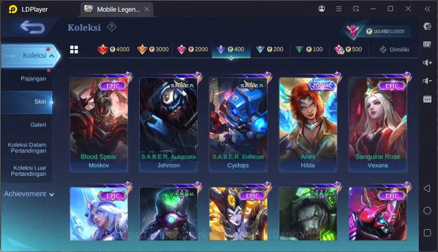 Mobile Legends: Bang Bang Accounts GLOBAL|Hero |Skin 347|LGN Franco,JJK Melissa,ASP A image 15