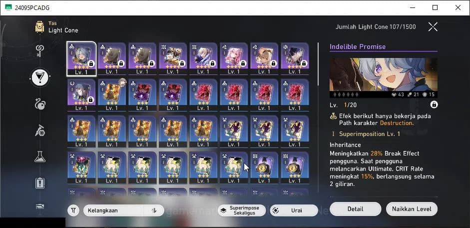 Honkai Star Rail Accounts ASIA|TL 4|Selector B5 ON+2 Golden Companion Spirit image 8