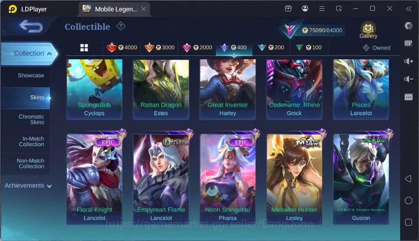 Mobile Legends: Bang Bang Accounts GLOBAL|Hero 132|Skin 287|Prime Beatrix,TRF Roger,K image 16