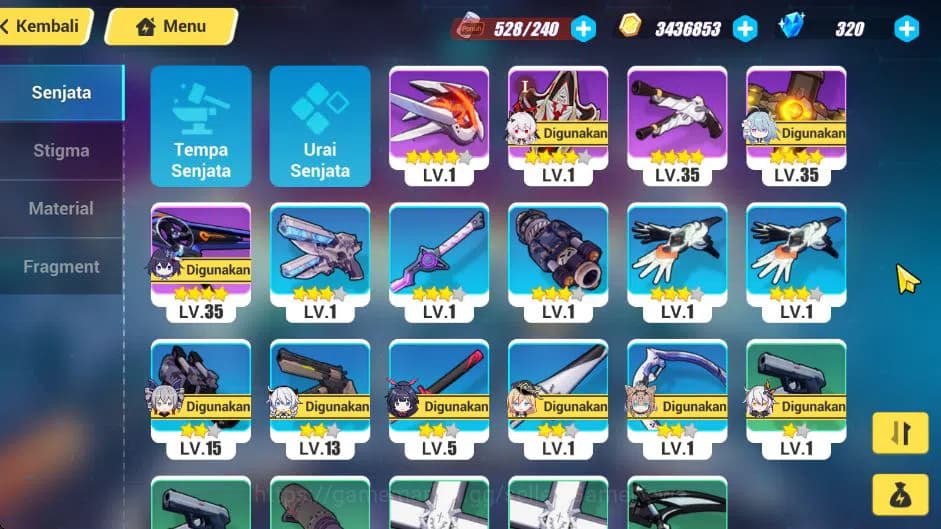 Honkai Impact 3rd Accounts SEA Lv 35|Lunar Vow Starter 4/4 Fullset New Astral image 4