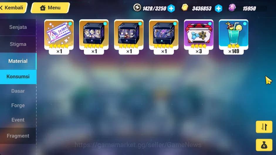 Honkai Impact 3rd Accounts SEA Lv 35|Lunar Vow Starter 4/4 Fullset New Astral image 6