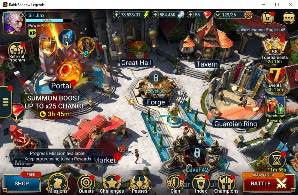 Raid: Shadow Legends Accounts Lv28 997K Power|1 Mythical (Androc)|24 Legendary(N image 1