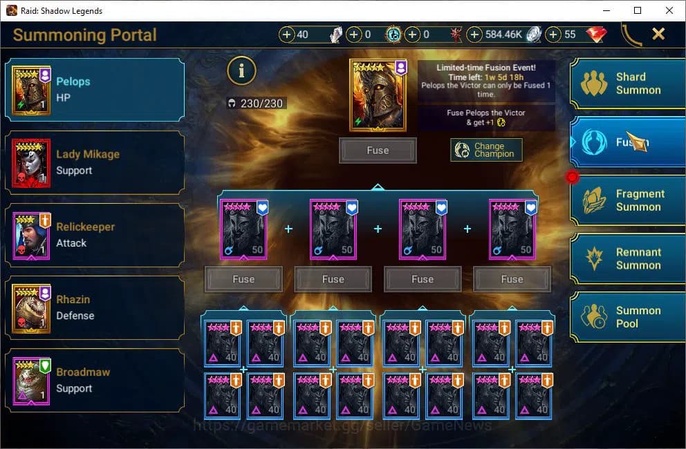 Raid: Shadow Legends Accounts Lv28 997K Power|1 Mythical (Androc)|24 Legendary(N image 19