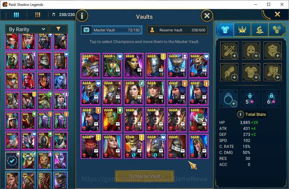 Raid: Shadow Legends Accounts Lv28 997K Power|1 Mythical (Androc)|24 Legendary(N image 5