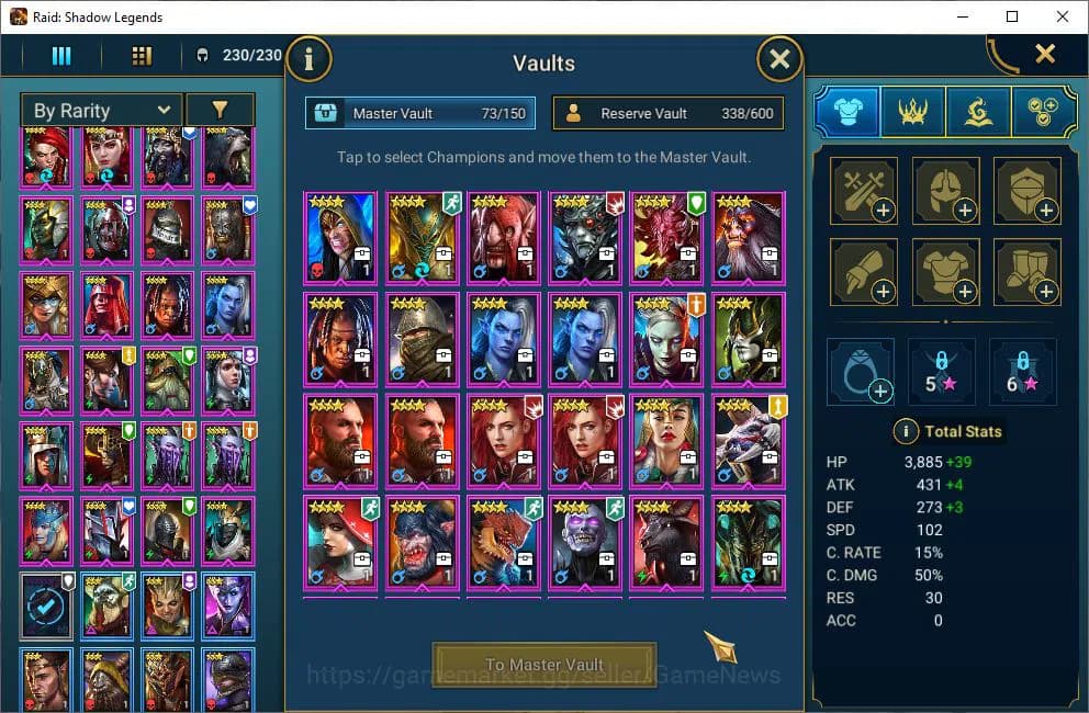 Raid: Shadow Legends Accounts Lv28 997K Power|1 Mythical (Androc)|24 Legendary(N image 6