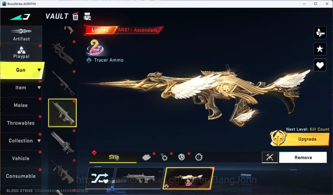 Blood Strike Accounts ASIA|ETERNAL=ETHAN|COLLAB=AK47,SCAR,KAR98K,QBZ95|L image 11