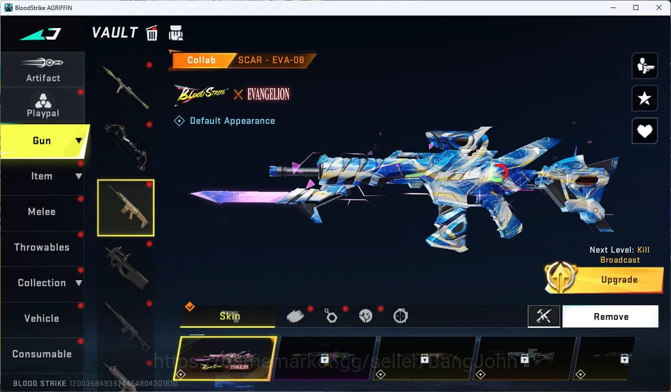 Blood Strike Accounts ASIA|ETERNAL=ETHAN|COLLAB=AK47,SCAR,KAR98K,QBZ95|L image 12