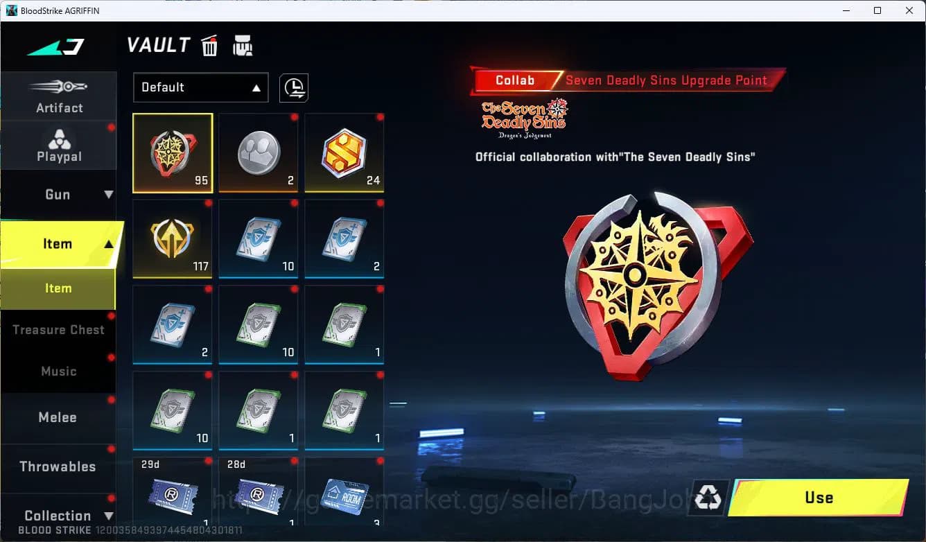 Blood Strike Accounts ASIA|ETERNAL=ETHAN|COLLAB=AK47,SCAR,KAR98K,QBZ95|L image 6