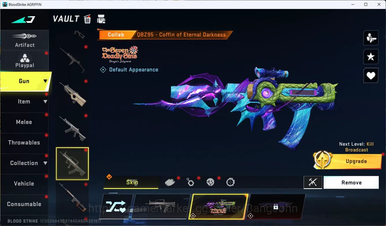 Blood Strike Accounts ASIA|ETERNAL=ETHAN|COLLAB=AK47,SCAR,KAR98K,QBZ95|L image 8