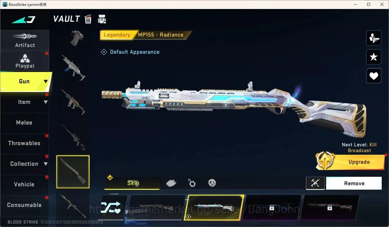 Blood Strike Accounts ASIA | 7DS: AK47 | BLEACH: Ethan Striker | Legenda image 5