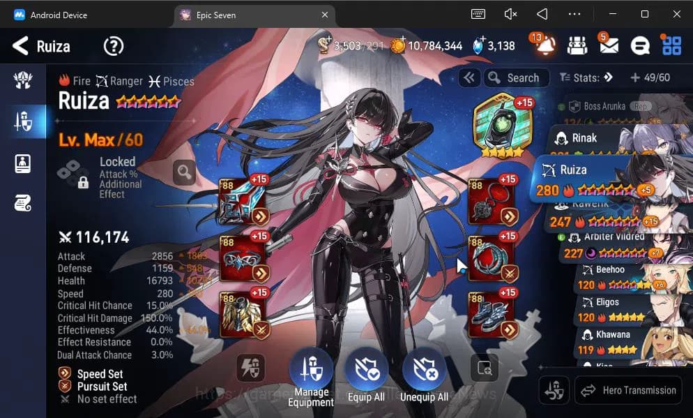 Epic Seven Accounts GLOBAL UNVERIF|6 ML(BArunka,Har Setti,TE kayron,Et image 2