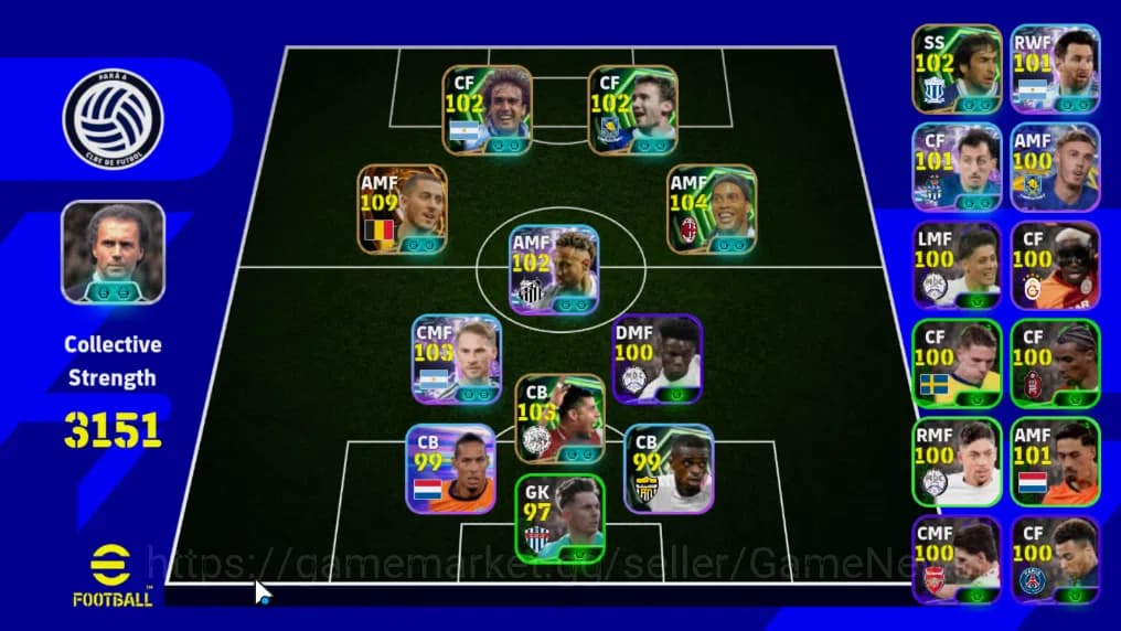 eFootball Accounts Mobile|BigTime(Eden Hazard),Ronaldinho Gaucho(Phen image 1