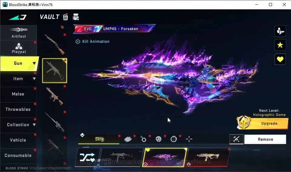 Blood Strike Accounts ASIA|EVO UMP45-Forsaken Lv6|2 ETERNAL[EMMA-Luxie M image 3